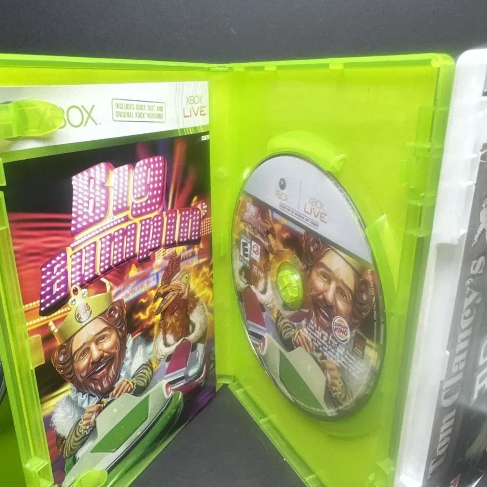 xbox  game lot Big Bumpin, The Haunted‎ Mansion, Gost Recon,top Spin